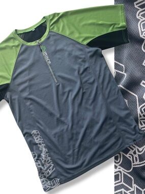MACE 🇨🇦 Green & Gray bike jersey | Large